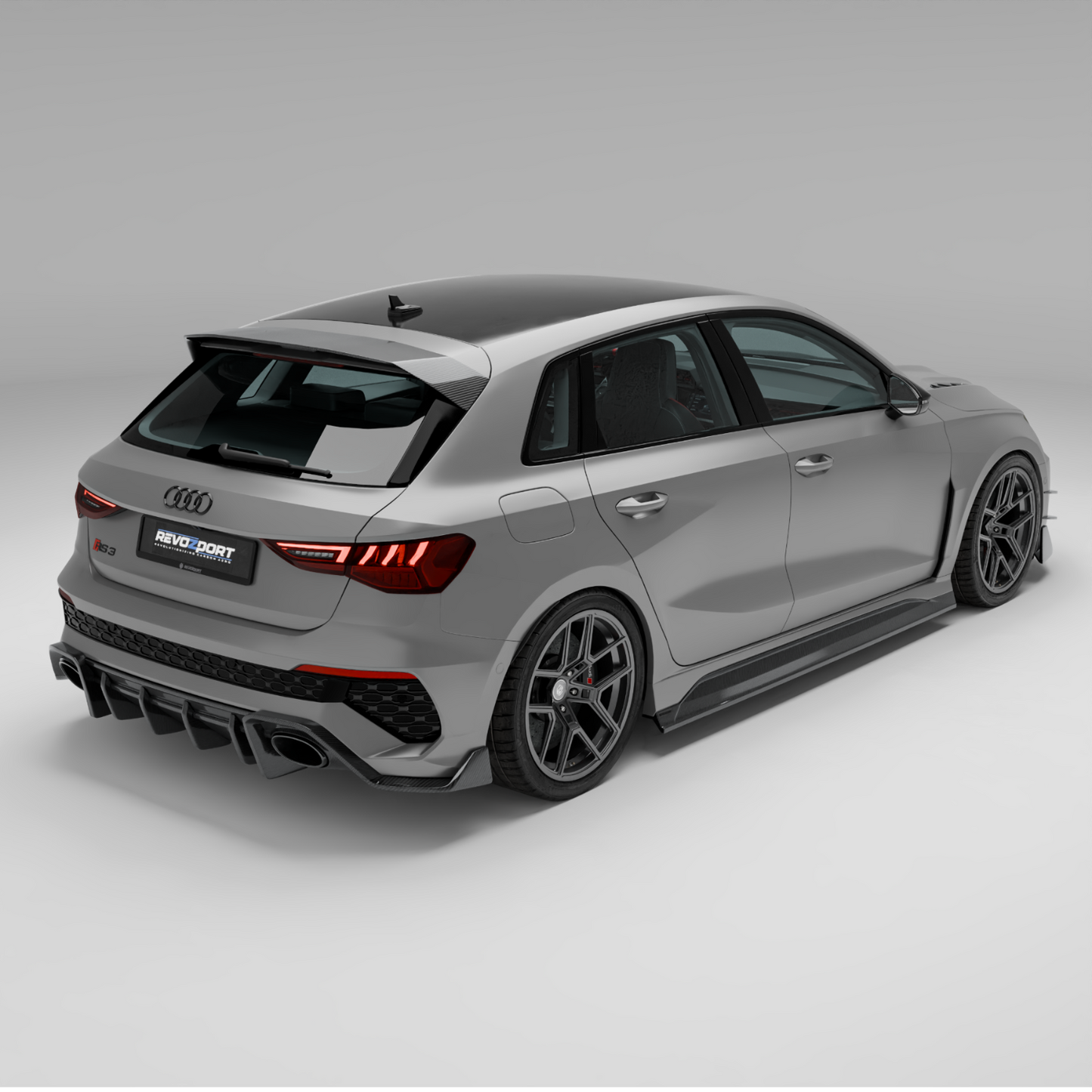 Audi RS3 8Y Sportback Carbon Fiber Rear Diffuser