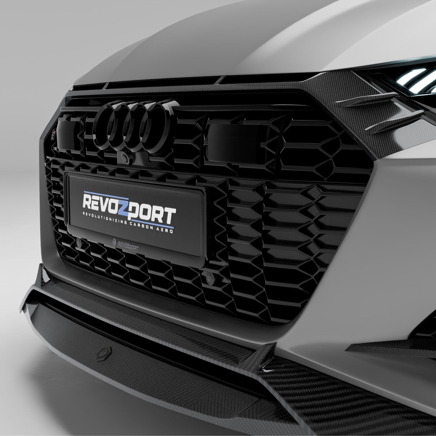 Audi RS6 C8 Carbon Fiber Front Grill - Revozport