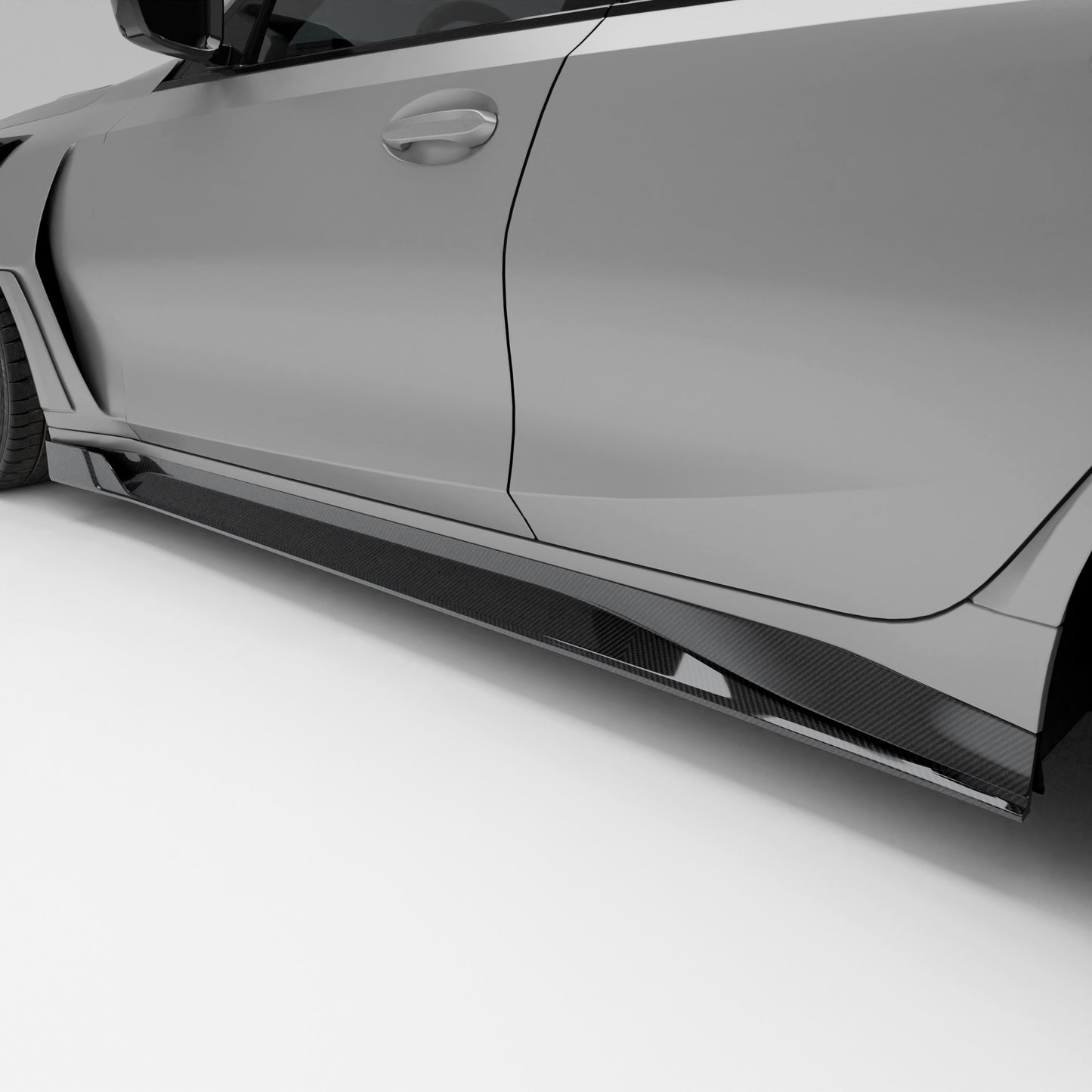 BMW M3 G81 Carbon Fiber Side Skirts - Revozport