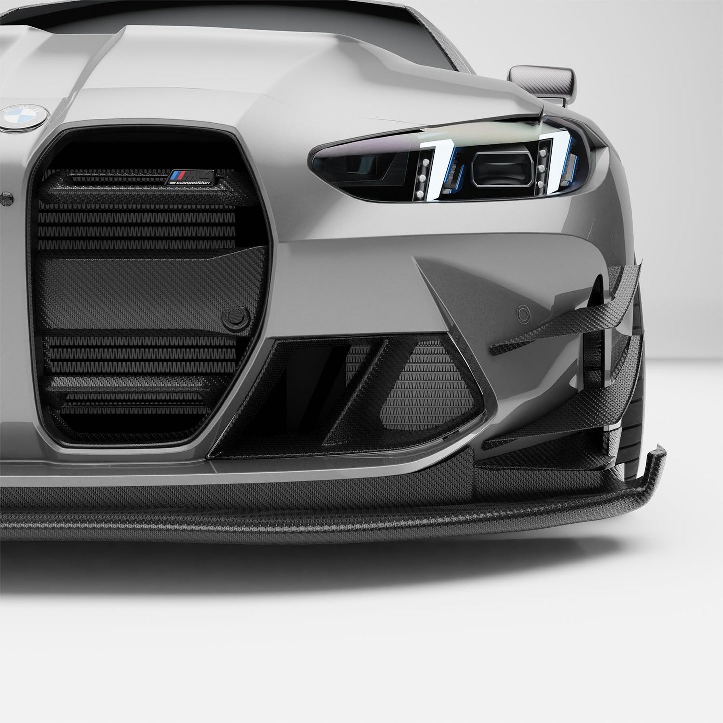 BMW M4 G82 Carbon Fiber Front Bumper Canards - Revozport