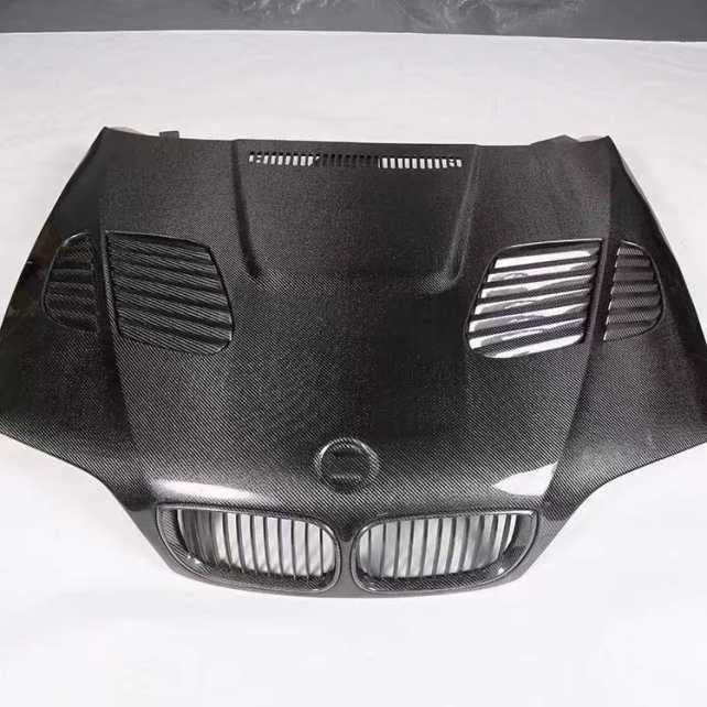 E46 M3 GTR Style Carbon Hood