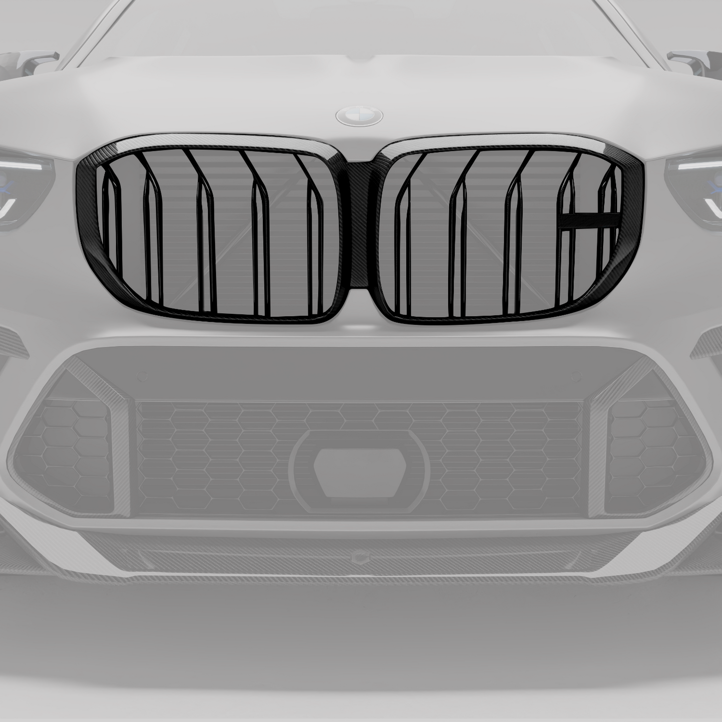 BMW X5M F95 PRE LCI Carbon Fiber Front Grill