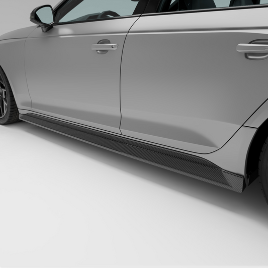 Audi RS4 B9.5 Facelift Carbon Fiber Side Skirts