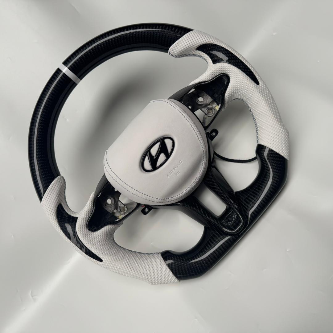 Elantra N Custom Carbon Fiber Steering Wheel