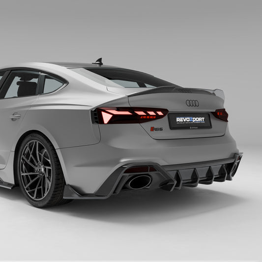 Audi RS5 B9.5 Facelift Sportback Carbon Fiber Rear Diffuser - Revozport