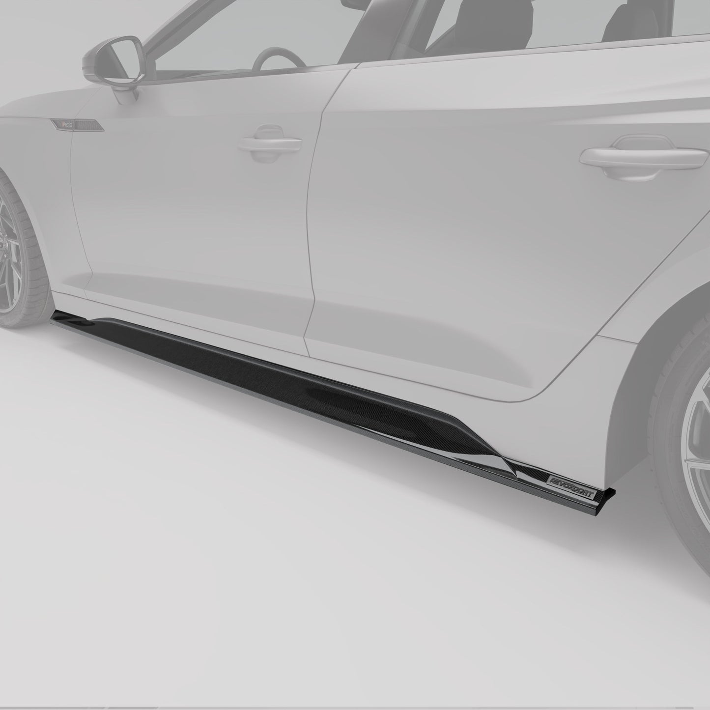 Audi RS5 B9.5 Facelift Sportback Carbon Fiber Side Skirts - Revozport