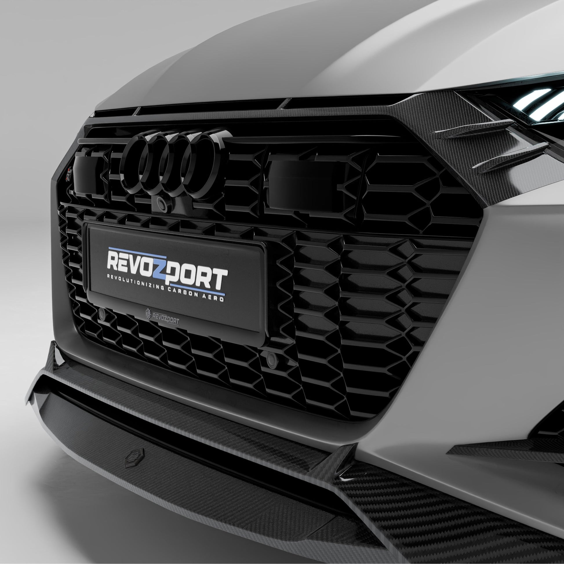 Audi RS6 C8 Carbon Fiber Front Grill - Revozport