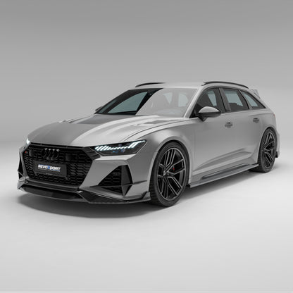 Audi RS6 C8 Carbon Fiber Front Lip - Revozport