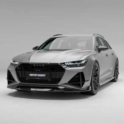 Audi RS6 C8 Carbon Fiber Front Lip - Revozport