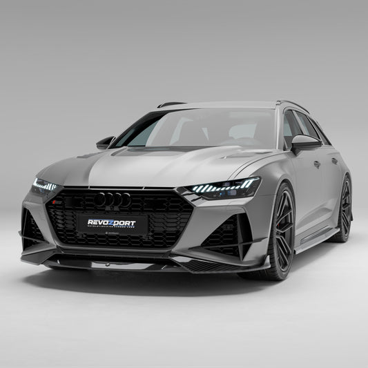 Audi RS6 C8 Carbon Fiber Front Lip - Revozport