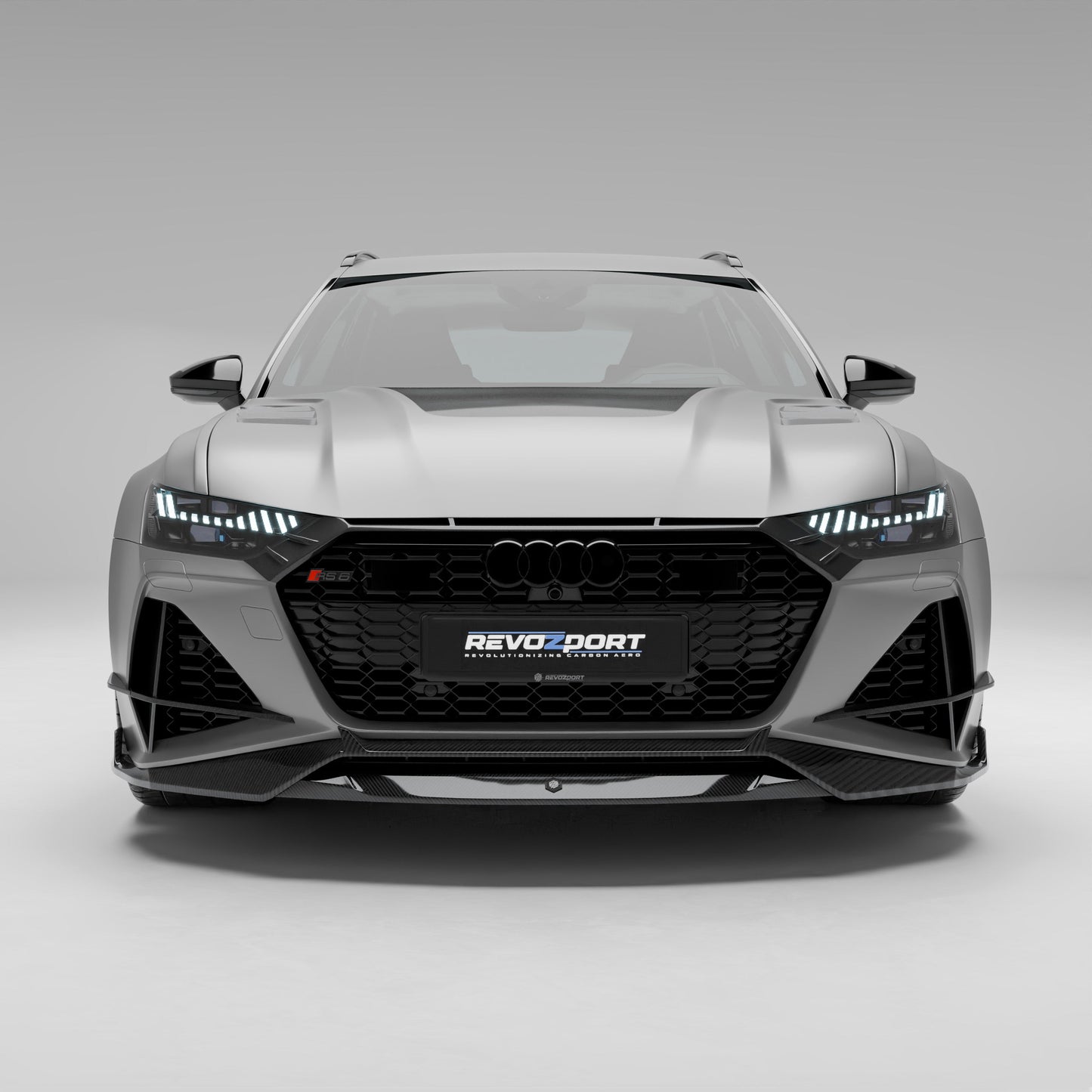 Audi RS6 C8 Carbon Fiber Front Lip - Revozport