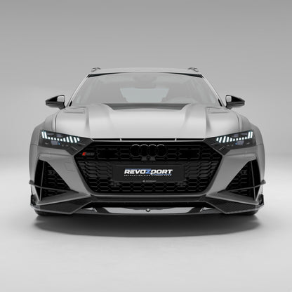 Audi RS6 C8 Carbon Fiber Front Lip - Revozport