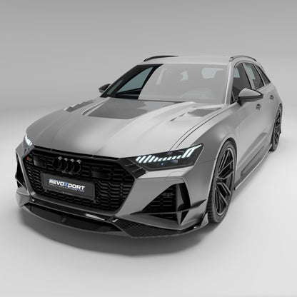 Audi RS6 C8 Carbon Fiber Hood - Revozport