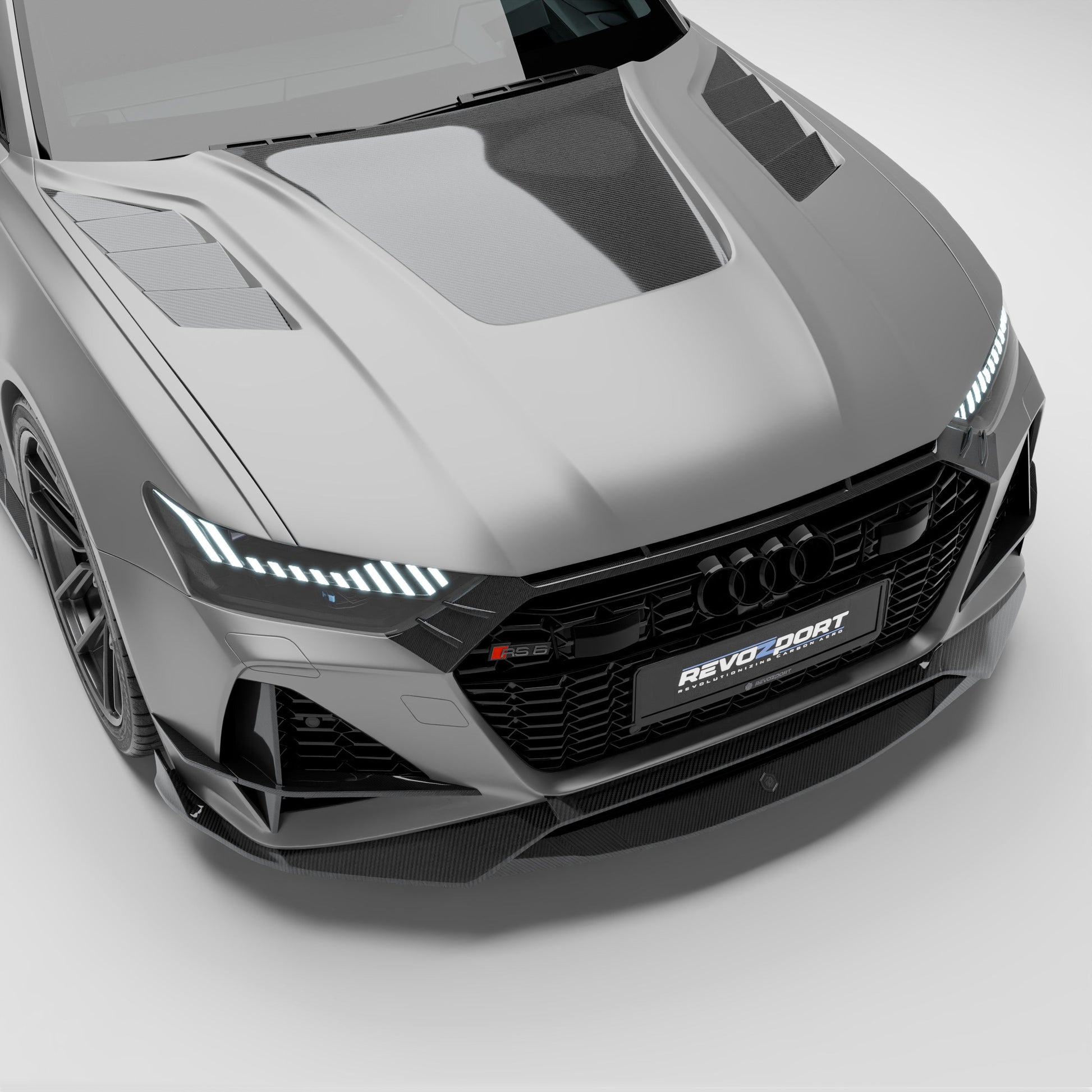 Audi RS6 C8 Carbon Fiber Hood - Revozport