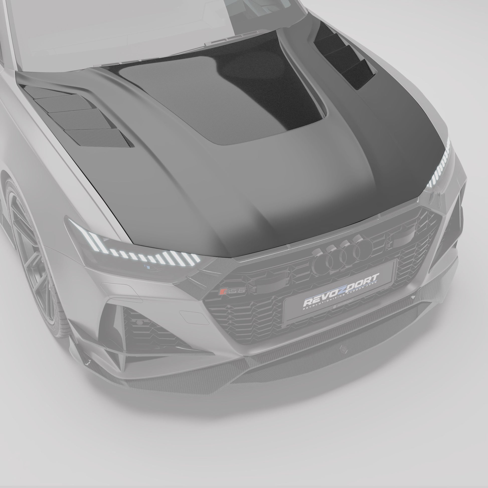 Audi RS6 C8 Carbon Fiber Hood - Revozport