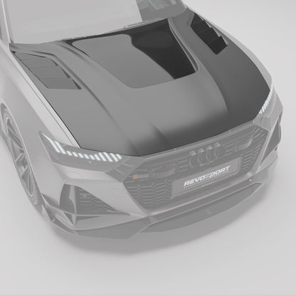 Audi RS6 C8 Carbon Fiber Hood - Revozport
