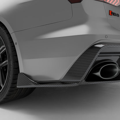Audi RS6 C8 Carbon Fiber Rear Diffuser - Revozport