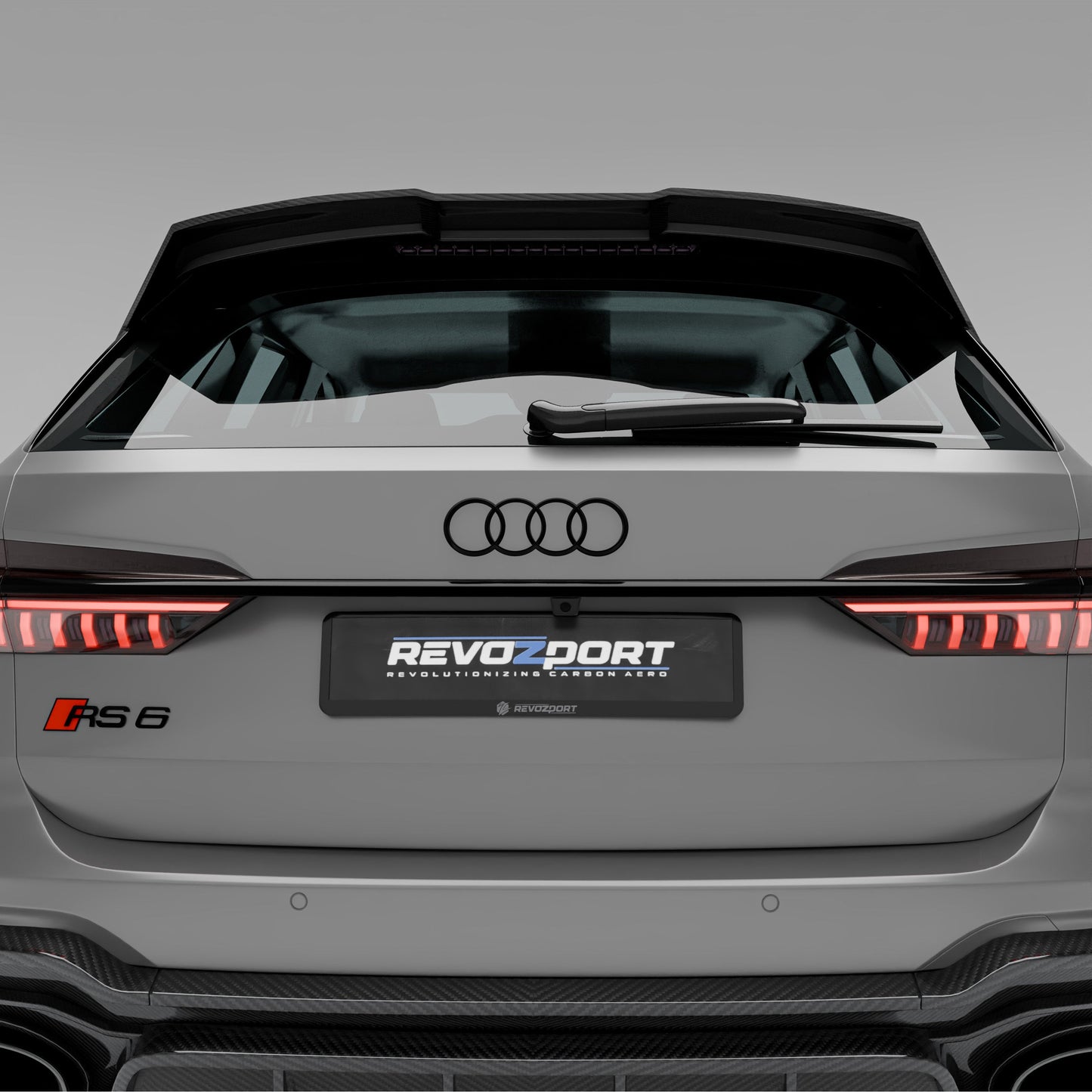 Audi RS6 C8 Carbon Fiber Roof Spoiler - Revozport