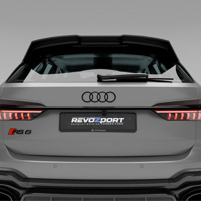 Audi RS6 C8 Carbon Fiber Roof Spoiler - Revozport