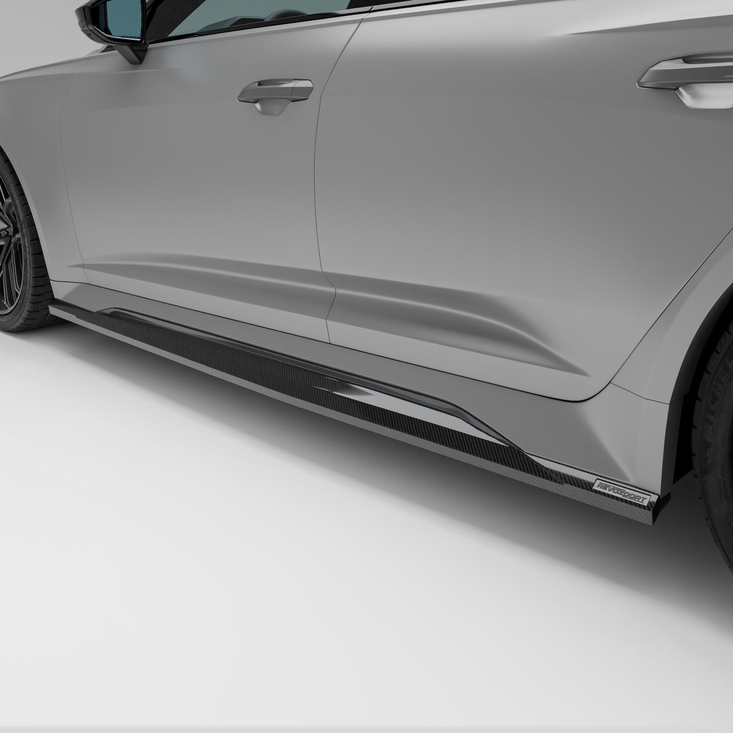 Audi RS6 C8 Carbon Fiber Side Skirts - Revozport