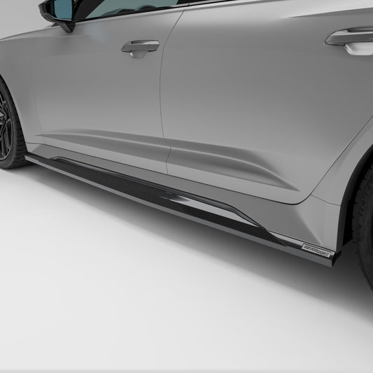 Audi RS6 C8 Carbon Fiber Side Skirts - Revozport
