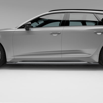 Audi RS6 C8 Carbon Fiber Side Skirts - Revozport