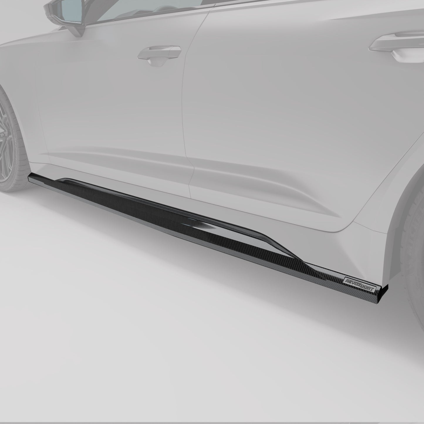 Audi RS6 C8 Carbon Fiber Side Skirts - Revozport