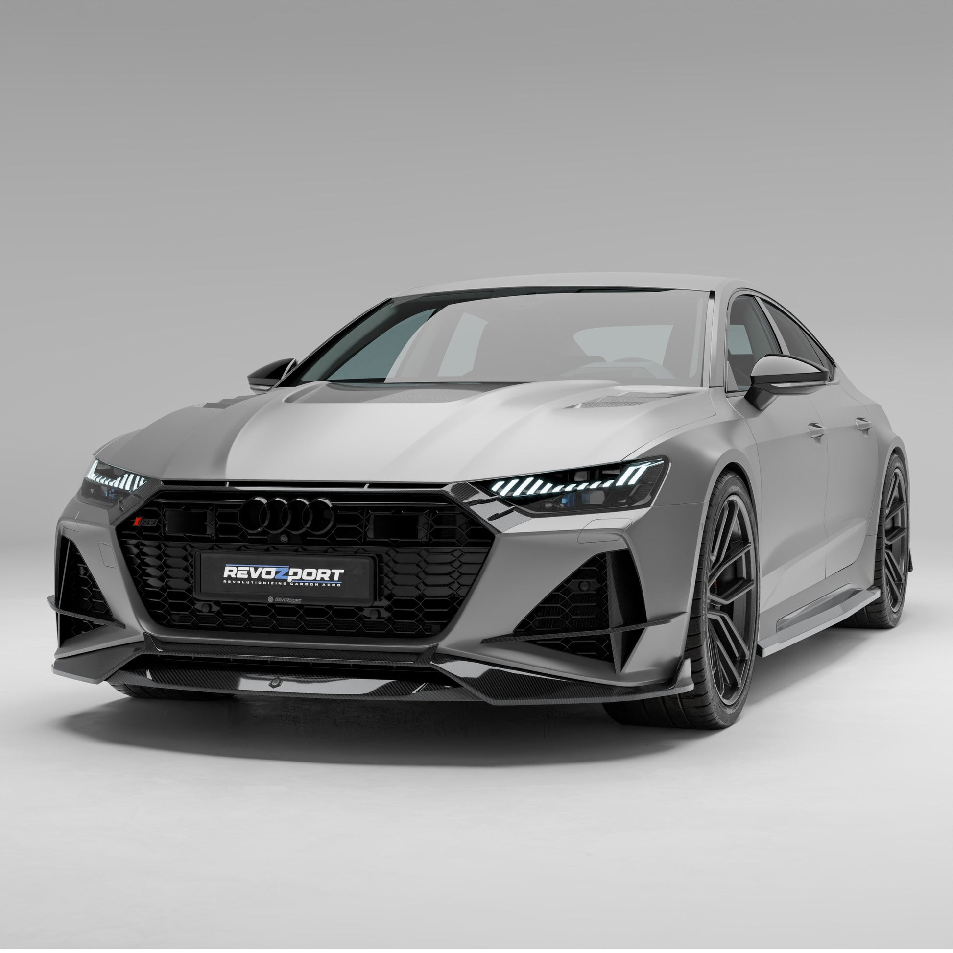Audi RS7 C8 Carbon Fiber Front Lip - Revozport