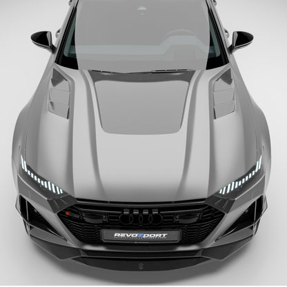 Audi RS7 C8 Carbon Fiber Hood - Revozport