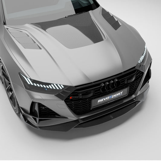 Audi RS7 C8 Carbon Fiber Hood - Revozport