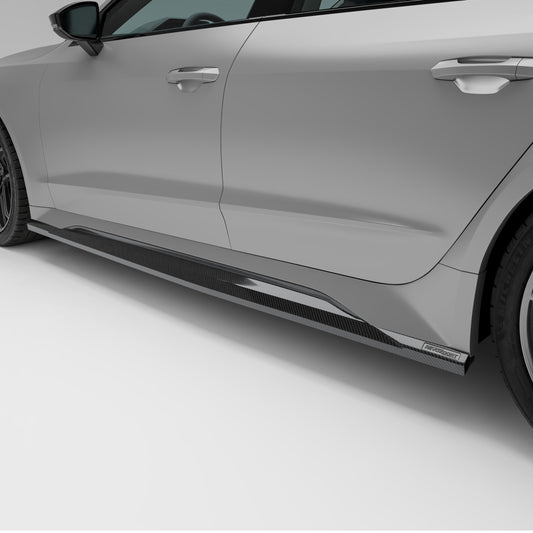 Audi RS7 C8 Carbon Fiber Side Skirts - Revozport