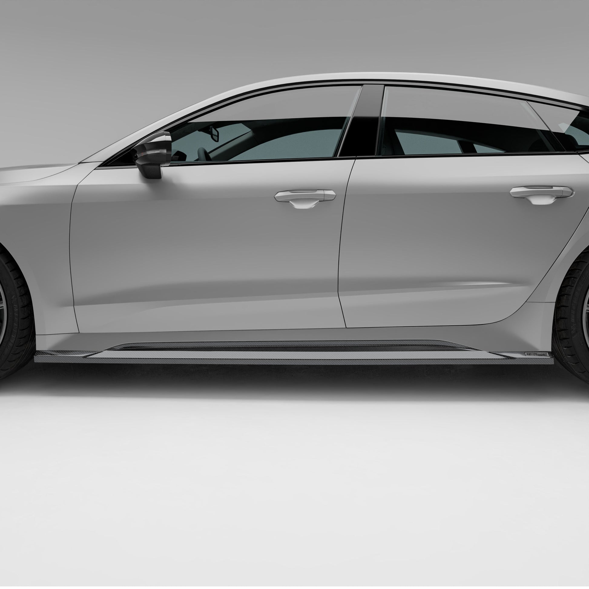 Audi RS7 C8 Carbon Fiber Side Skirts - Revozport