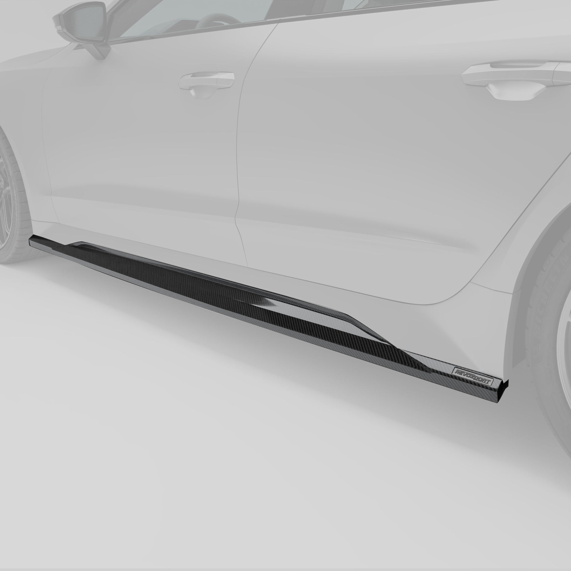 Audi RS7 C8 Carbon Fiber Side Skirts - Revozport