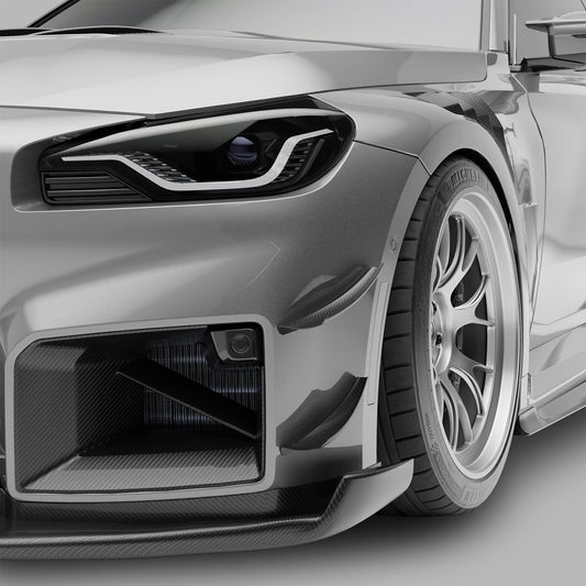 BMW M2 G87 Carbon Fiber Front Bumper Canards - Revozport