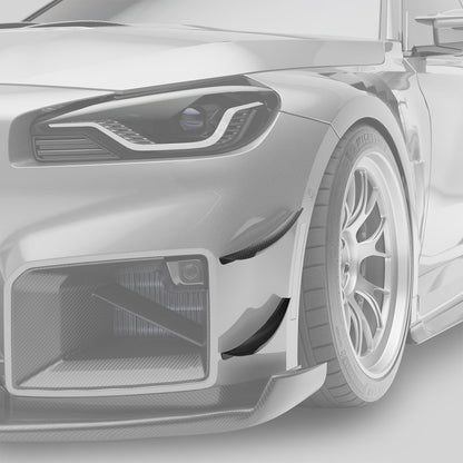 BMW M2 G87 Carbon Fiber Front Bumper Canards - Revozport