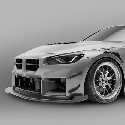 BMW M2 G87 Carbon Fiber Front Bumper Canards - Revozport