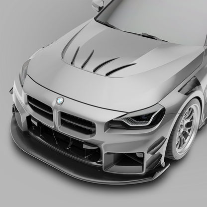 BMW M2 G87 Carbon Fiber Hood & Strakes - Revozport