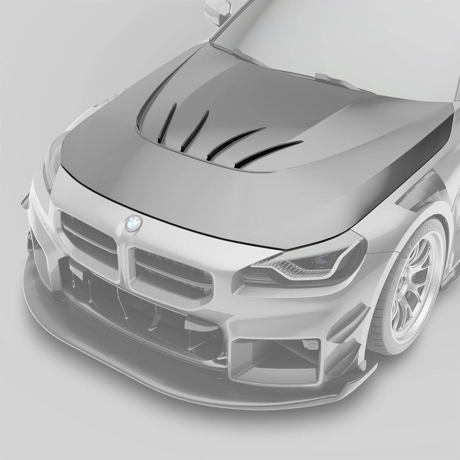 BMW M2 G87 Carbon Fiber Hood & Strakes - Revozport
