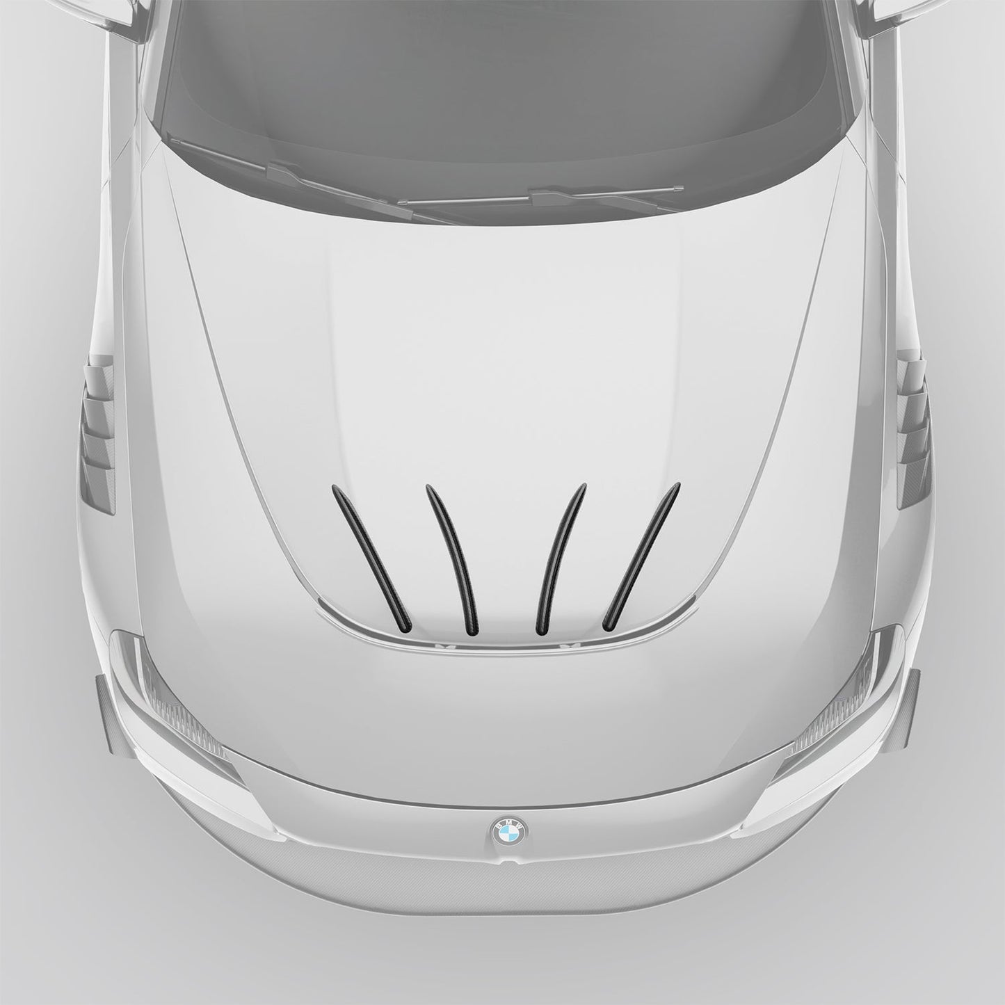 BMW M2 G87 Carbon Fiber Hood Strakes - Revozport