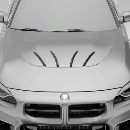 BMW M2 G87 Carbon Fiber Hood Strakes - Revozport