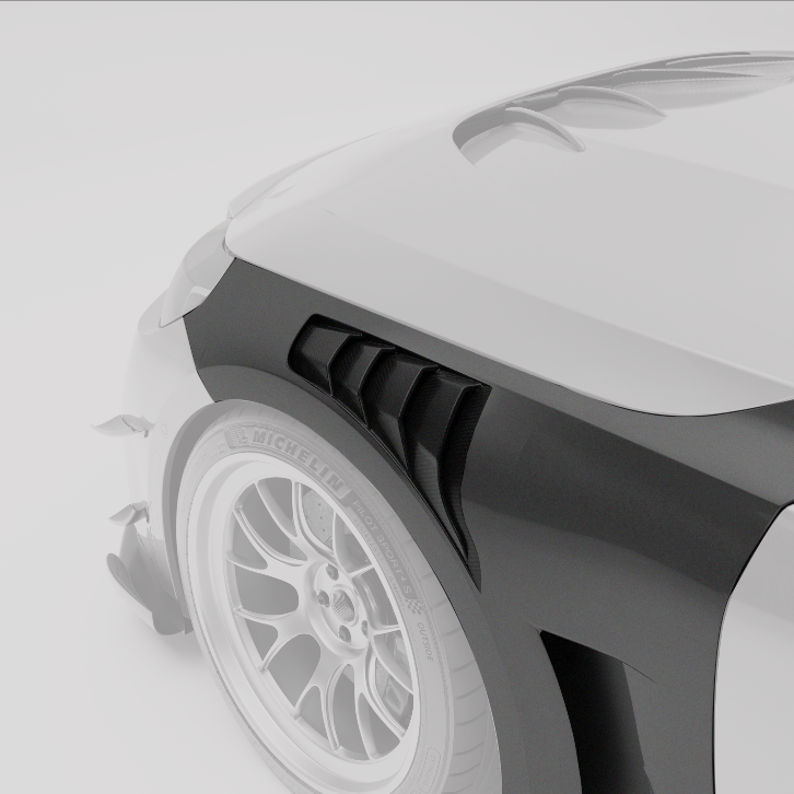 BMW M2 G87 Carbon Fiber Hybrid Front Fenders - Revozport