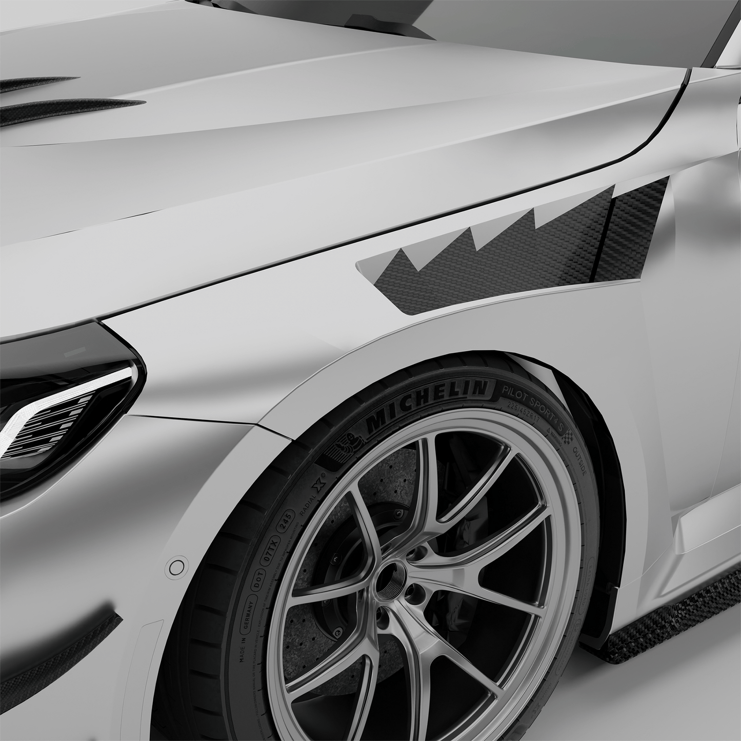 BMW M2 G87 Carbon Fiber Race Front Fenders - Revozport