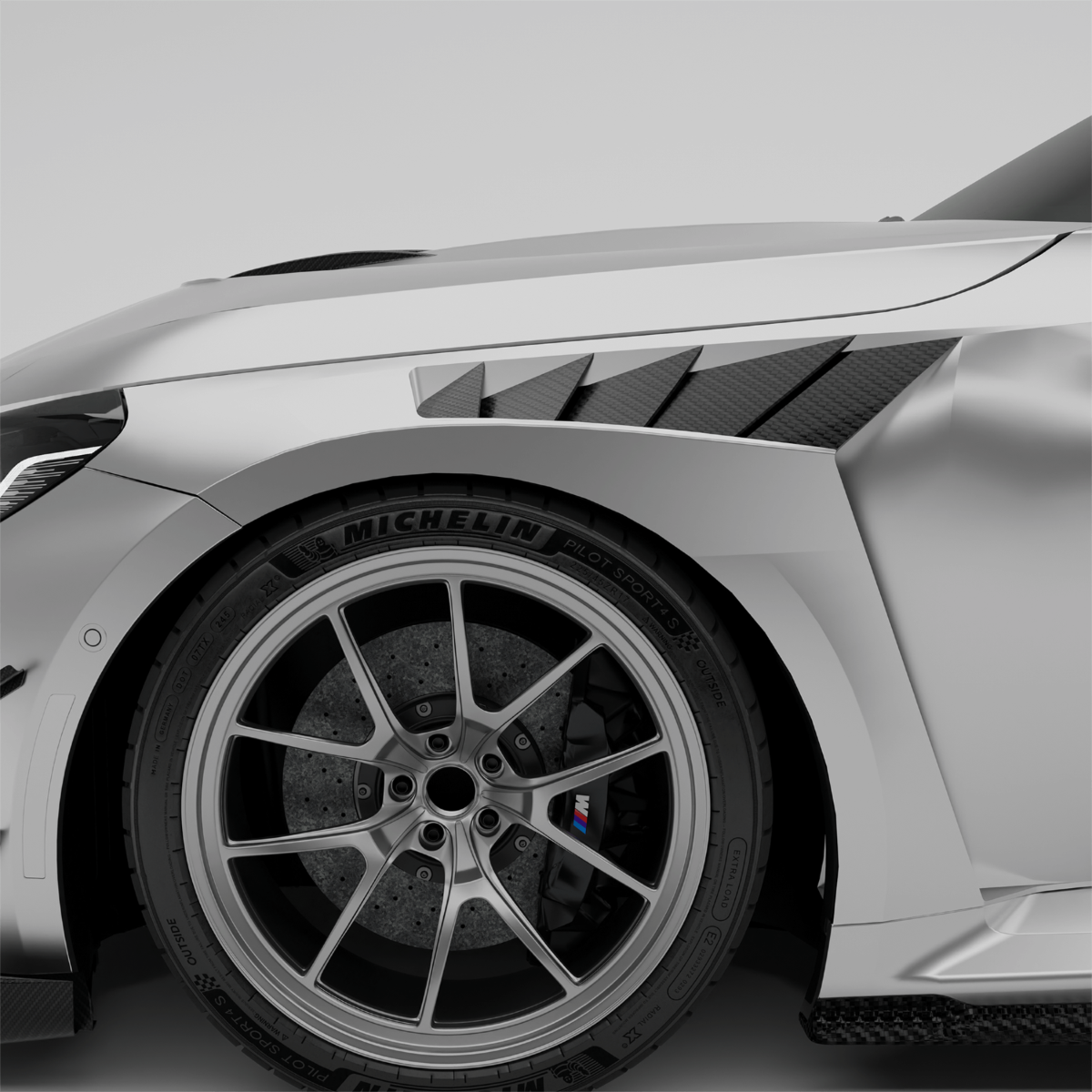 BMW M2 G87 Carbon Fiber Race Front Fenders - Revozport