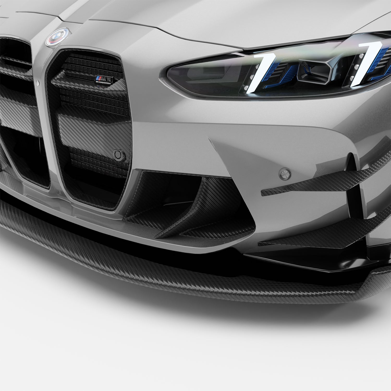 BMW M3 G80 Carbon Fiber Front Bumper Canards - Revozport