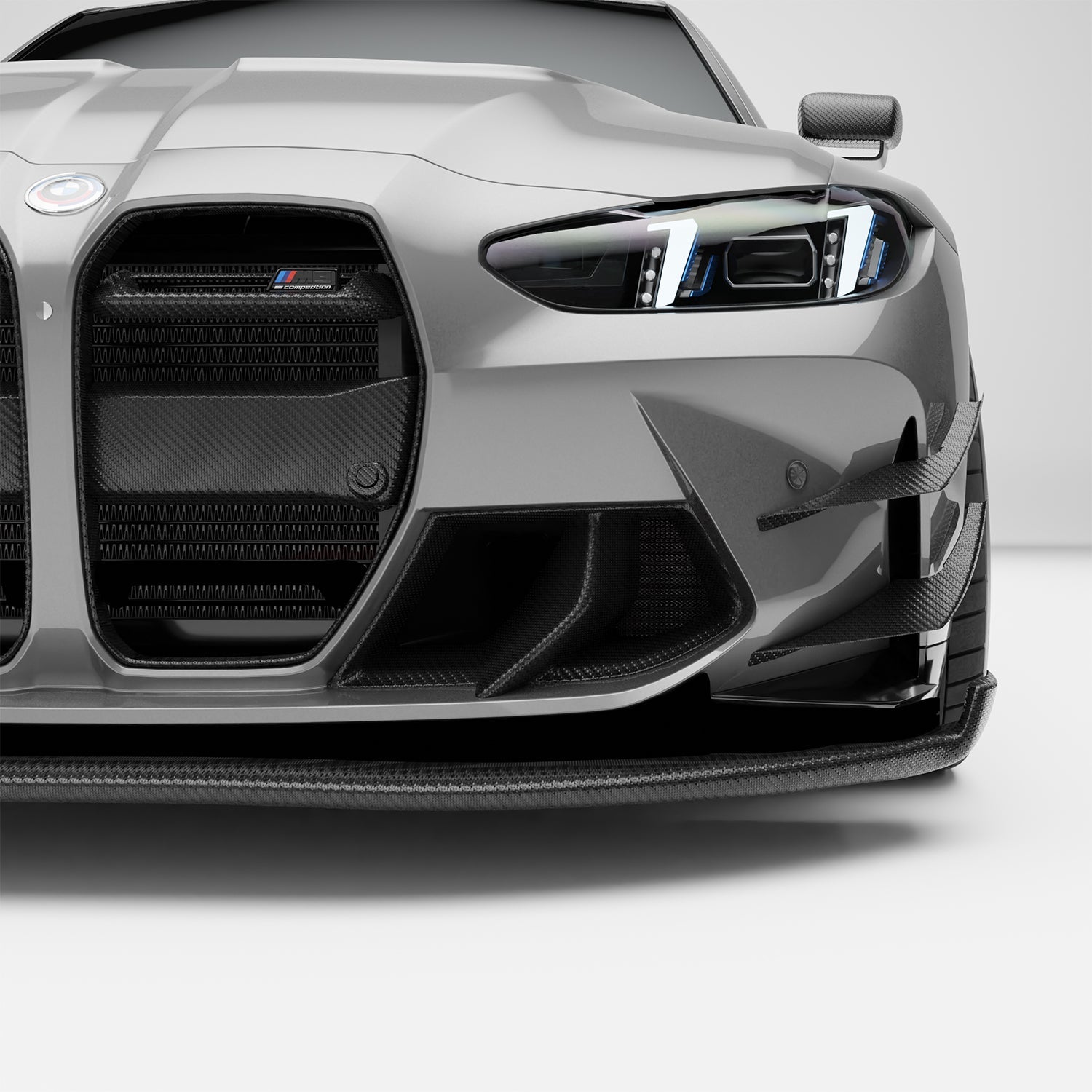BMW M3 G80 Carbon Fiber Front Bumper Canards - Revozport
