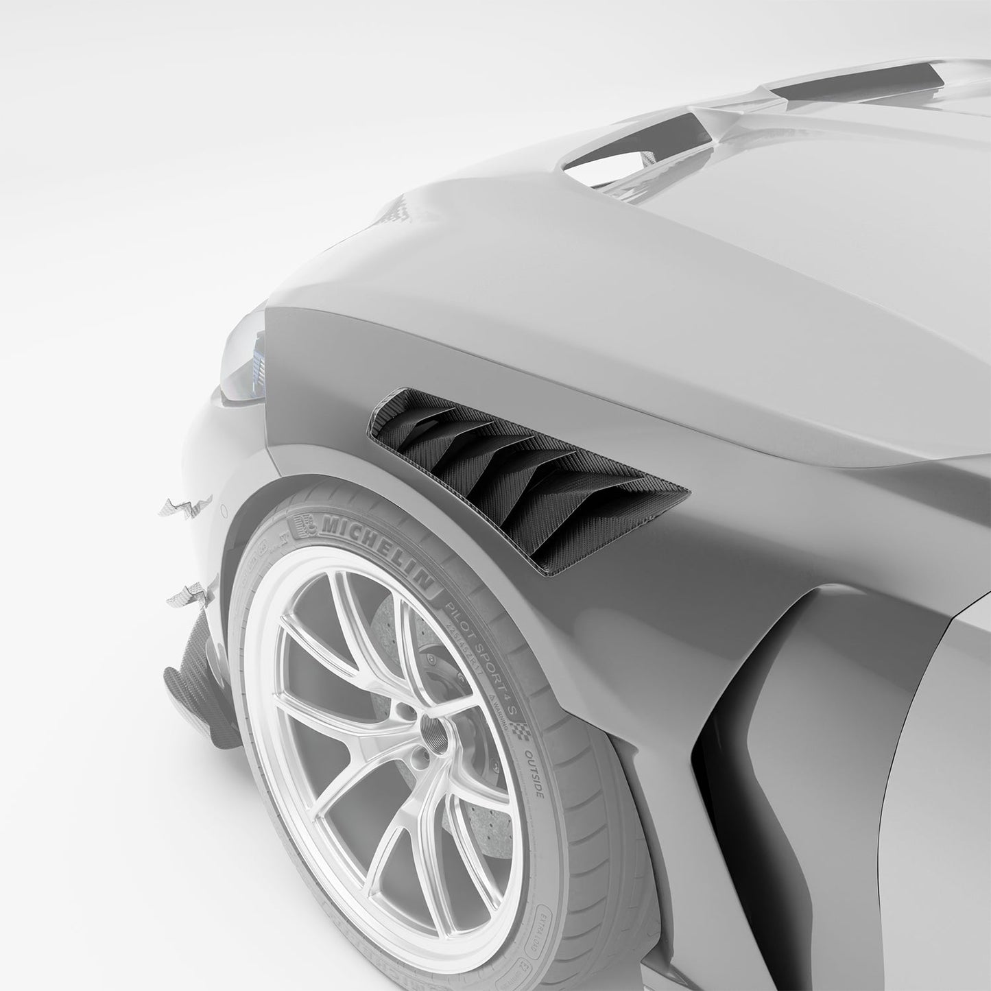 BMW M3 G80 Carbon Fiber Front Fenders - Revozport