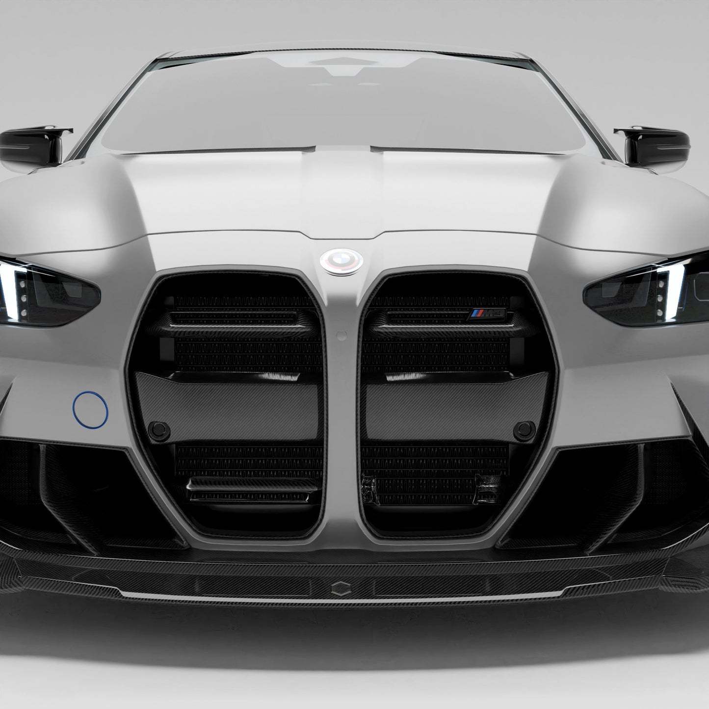 BMW M3 G80 Sedan Carbon Fiber Front Grill (with ACC) - Revozport