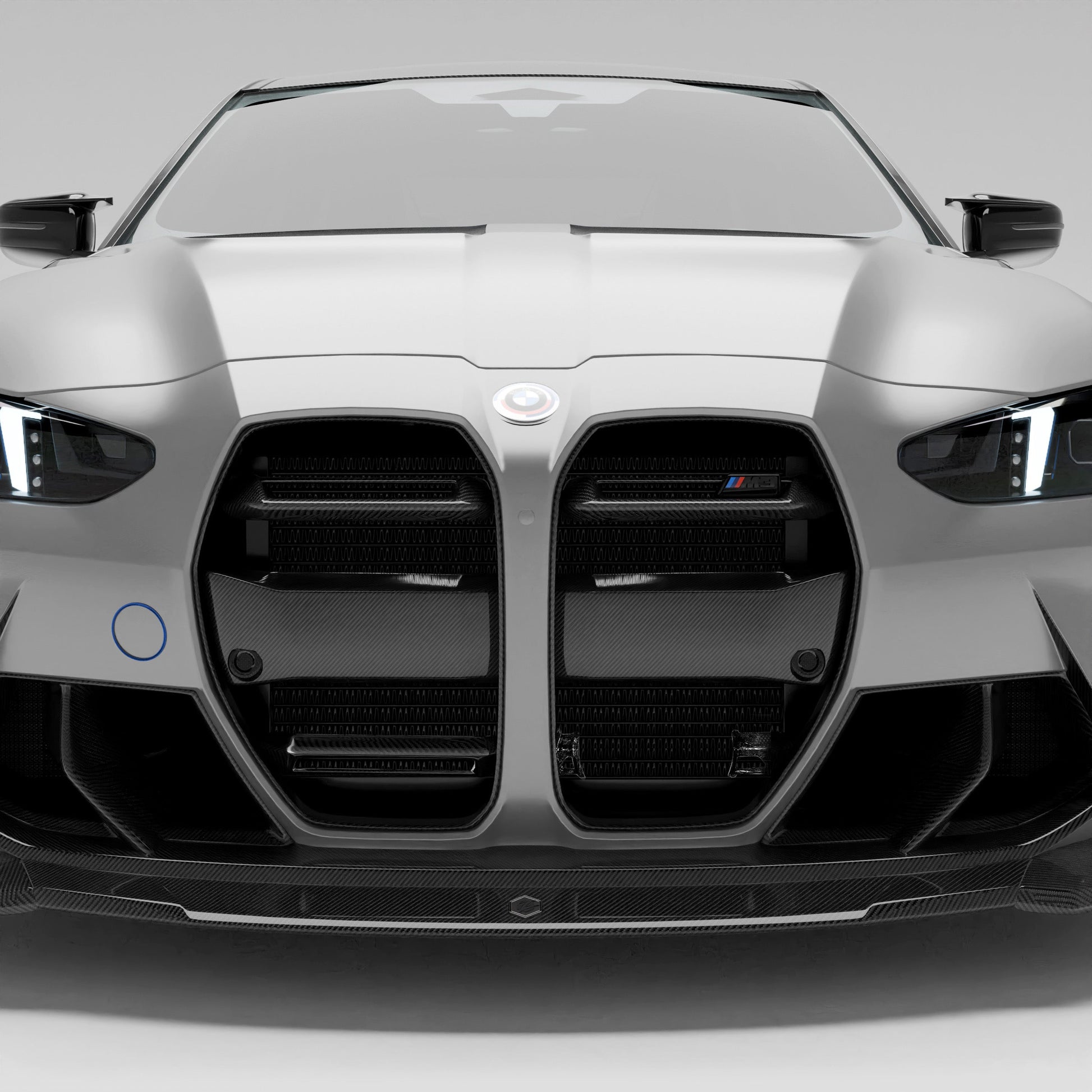 BMW M3 G80 Sedan Carbon Fiber Front Grill (with ACC) - Revozport