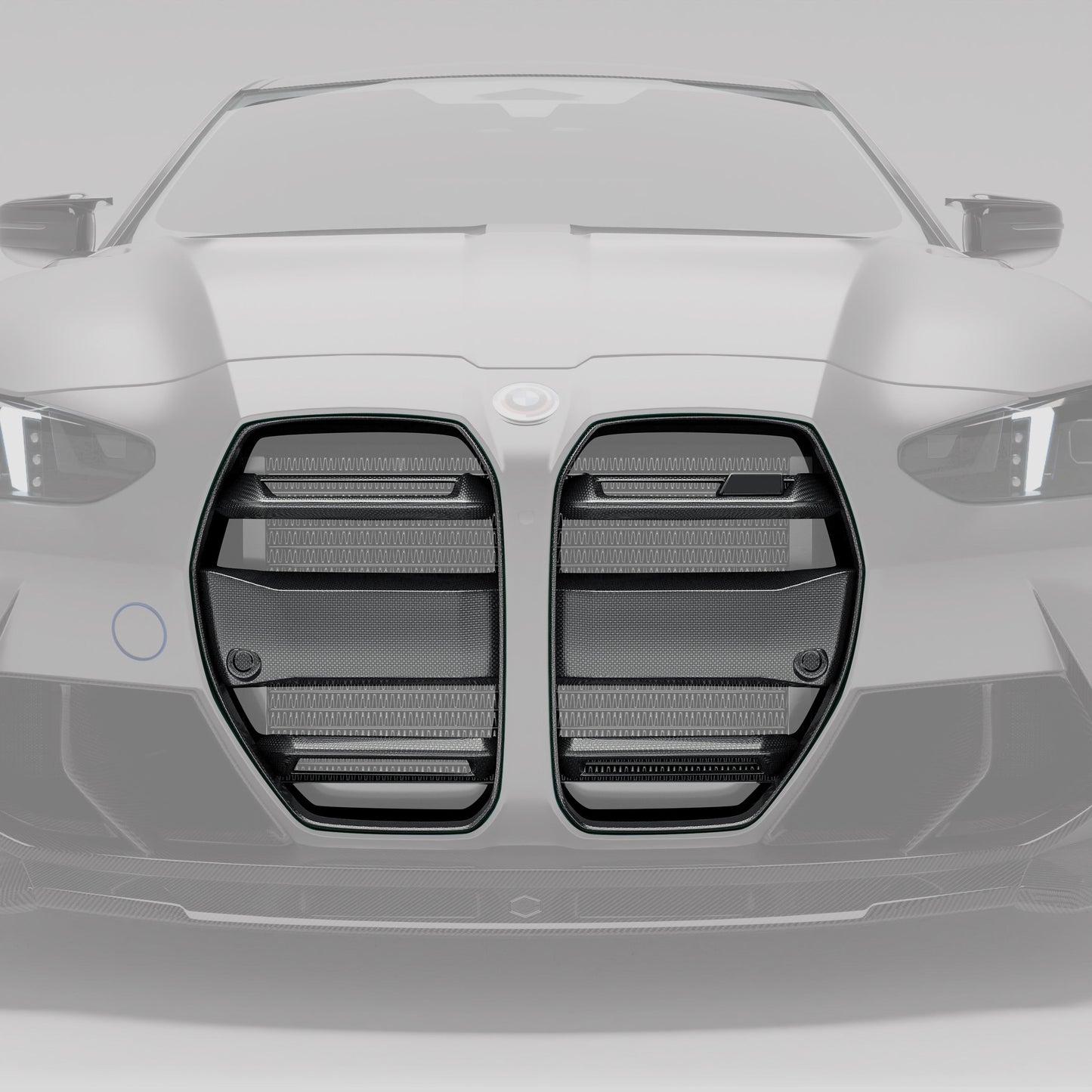 BMW M3 G80 Sedan Carbon Fiber Front Grill (without ACC)-Revozport