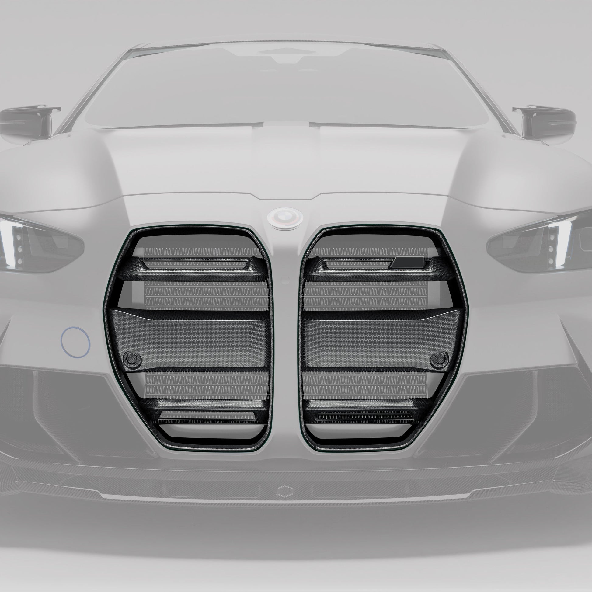 BMW M3 G80 Sedan Carbon Fiber Front Grill (without ACC)-Revozport